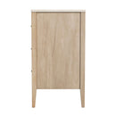 Averly 32.75 in. W Rectangular Marble and Wood 3 Drawer Chest by Butler Specialty Company