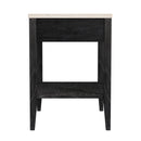 Averly 22 in. W Rectangular Marble and Wood 1 Drawer Nightstand with Lower Open Shelf by Butler Specialty Company
