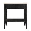 Averly 22 in. W Rectangular Marble and Wood 1 Drawer Nightstand with Lower Open Shelf by Butler Specialty Company