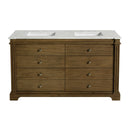 Rachelle 60 in. W Carrara Marble Top 6 Drawer Double Bathroom Vanity by Butler Specialty Company
