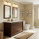 Rachelle 60 in. W Carrara Marble Top 6 Drawer Double Bathroom Vanity by Butler Specialty Company