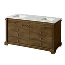 Rachelle 72 in. W Carrara Marble Top 5 Drawer Double Bathroom Vanity by Butler Specialty Company
