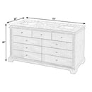 Rachelle 72 in. W Carrara Marble Top 5 Drawer Double Bathroom Vanity by Butler Specialty Company