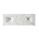 Rachelle 72 in. W Carrara Marble Top 5 Drawer Double Bathroom Vanity by Butler Specialty Company