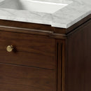 Rachelle 72 in. W Carrara Marble Top 5 Drawer Double Bathroom Vanity by Butler Specialty Company