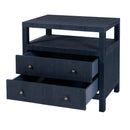 Nora 28 in. W Raffia 2 Drawer Nightstand with Top Open Shelf by Butler Specialty Company
