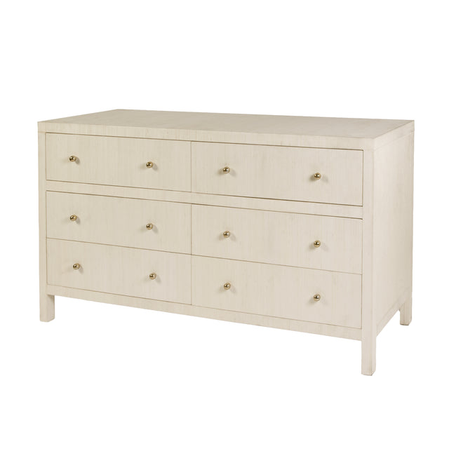 Nora 60 in. W Raffia 6 Drawer Dresser by Butler Specialty Company