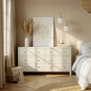 Nora 60 in. W Raffia 6 Drawer Dresser by Butler Specialty Company