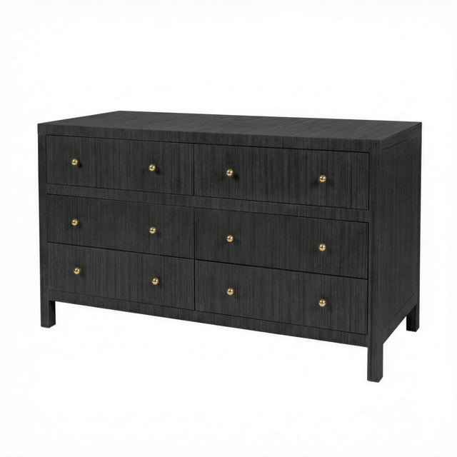 Nora 60 in. W Raffia 6 Drawer Dresser by Butler Specialty Company