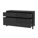 Nora 60 in. W Raffia 6 Drawer Dresser by Butler Specialty Company