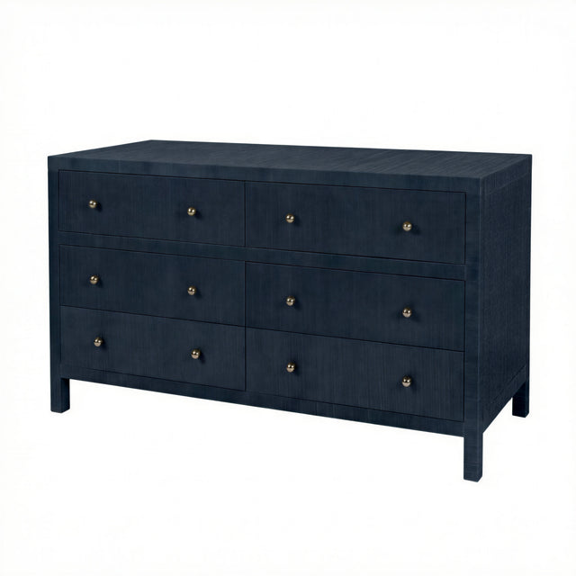 Nora 60 in. W Raffia 6 Drawer Dresser by Butler Specialty Company