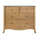 McLean 42 in. W Marble Top and Rattan 2 Drawer Single Bathroom Vanity by Butler Specialty Company