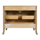 McLean 42 in. W Marble Top and Rattan 2 Drawer Single Bathroom Vanity by Butler Specialty Company