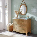 McLean 42 in. W Marble Top and Rattan 2 Drawer Single Bathroom Vanity by Butler Specialty Company
