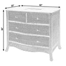 McLean 42 in. W Marble Top and Rattan 2 Drawer Single Bathroom Vanity by Butler Specialty Company