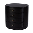 Nora 28 in. W Oval Wood 4 Drawer Nightstand by Butler Specialty Company