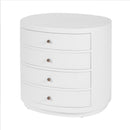 Nora 28 in. W Oval Wood 4 Drawer Nightstand by Butler Specialty Company
