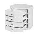 Nora 28 in. W Oval Wood 4 Drawer Nightstand by Butler Specialty Company