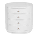 Nora 28 in. W Oval Wood 4 Drawer Nightstand by Butler Specialty Company