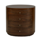 Nora 28 in. W Oval Wood 4 Drawer Nightstand by Butler Specialty Company