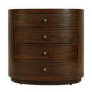 Nora 28 in. W Oval Wood 4 Drawer Nightstand by Butler Specialty Company