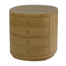 Nora 28 in. W Oval Wood 4 Drawer Nightstand by Butler Specialty Company