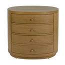 Nora 28 in. W Oval Wood 4 Drawer Nightstand by Butler Specialty Company