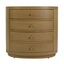 Nora 28 in. W Oval Wood 4 Drawer Nightstand by Butler Specialty Company