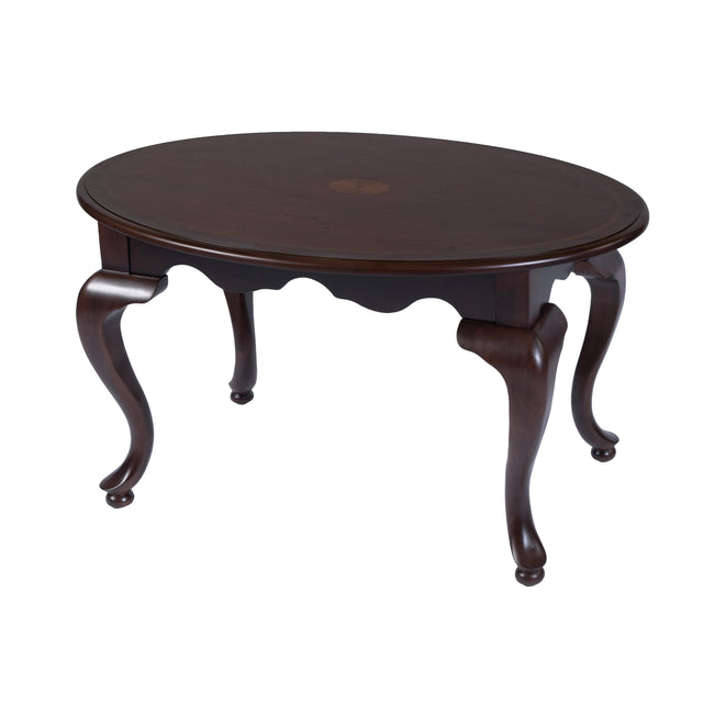 Mareo 38 in. W Oval Wood Traditional Queen Anne Coffee Table by Butler Specialty Company