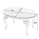 Mareo 38 in. W Oval Wood Traditional Queen Anne Coffee Table by Butler Specialty Company
