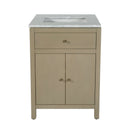 Nora 24 in. W Rectangular Wood & Marble Bathroom Vanity with Storage by Butler Specialty Company