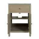 Nora 24 in. W Rectangular Wood & Marble Bathroom Vanity with Storage by Butler Specialty Company