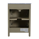 Nora 24 in. W Rectangular Wood & Marble Bathroom Vanity with Storage by Butler Specialty Company