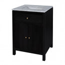Nora 24 in. W Rectangular Wood & Marble Bathroom Vanity with Storage by Butler Specialty Company