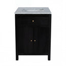 Nora 24 in. W Rectangular Wood & Marble Bathroom Vanity with Storage by Butler Specialty Company