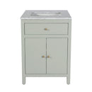 Nora 24 in. W Rectangular Wood & Marble Bathroom Vanity with Storage by Butler Specialty Company