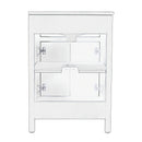 Nora 24 in. W Rectangular Wood & Marble Bathroom Vanity with Storage by Butler Specialty Company