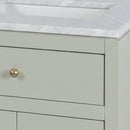 Nora 24 in. W Rectangular Wood & Marble Bathroom Vanity with Storage by Butler Specialty Company
