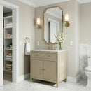 Nora 32 in. W Rectangular Wood & Marble Bathroom Vanity with Storage by Butler Specialty Company