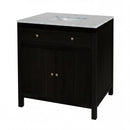 Nora 32 in. W Rectangular Wood & Marble Bathroom Vanity with Storage by Butler Specialty Company