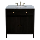 Nora 32 in. W Rectangular Wood & Marble Bathroom Vanity with Storage by Butler Specialty Company