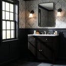 Nora 32 in. W Rectangular Wood & Marble Bathroom Vanity with Storage by Butler Specialty Company