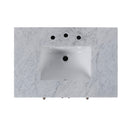 Nora 32 in. W Rectangular Wood & Marble Bathroom Vanity with Storage by Butler Specialty Company