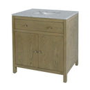Nora 32 in. W Rectangular Wood & Marble Bathroom Vanity with Storage by Butler Specialty Company