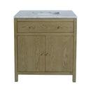 Nora 32 in. W Rectangular Wood & Marble Bathroom Vanity with Storage by Butler Specialty Company
