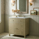Nora 32 in. W Rectangular Wood & Marble Bathroom Vanity with Storage by Butler Specialty Company
