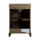 Rachelle 24 in. W Rectangular Wood & Marble Bathroom Vanity with Storage by Butler Specialty Company