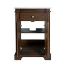 Rachelle 24 in. W Rectangular Wood & Marble Bathroom Vanity with Storage by Butler Specialty Company