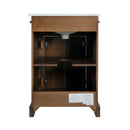 Rachelle 24 in. W Rectangular Wood & Marble Bathroom Vanity with Storage by Butler Specialty Company
