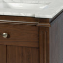 Rachelle 24 in. W Rectangular Wood & Marble Bathroom Vanity with Storage by Butler Specialty Company